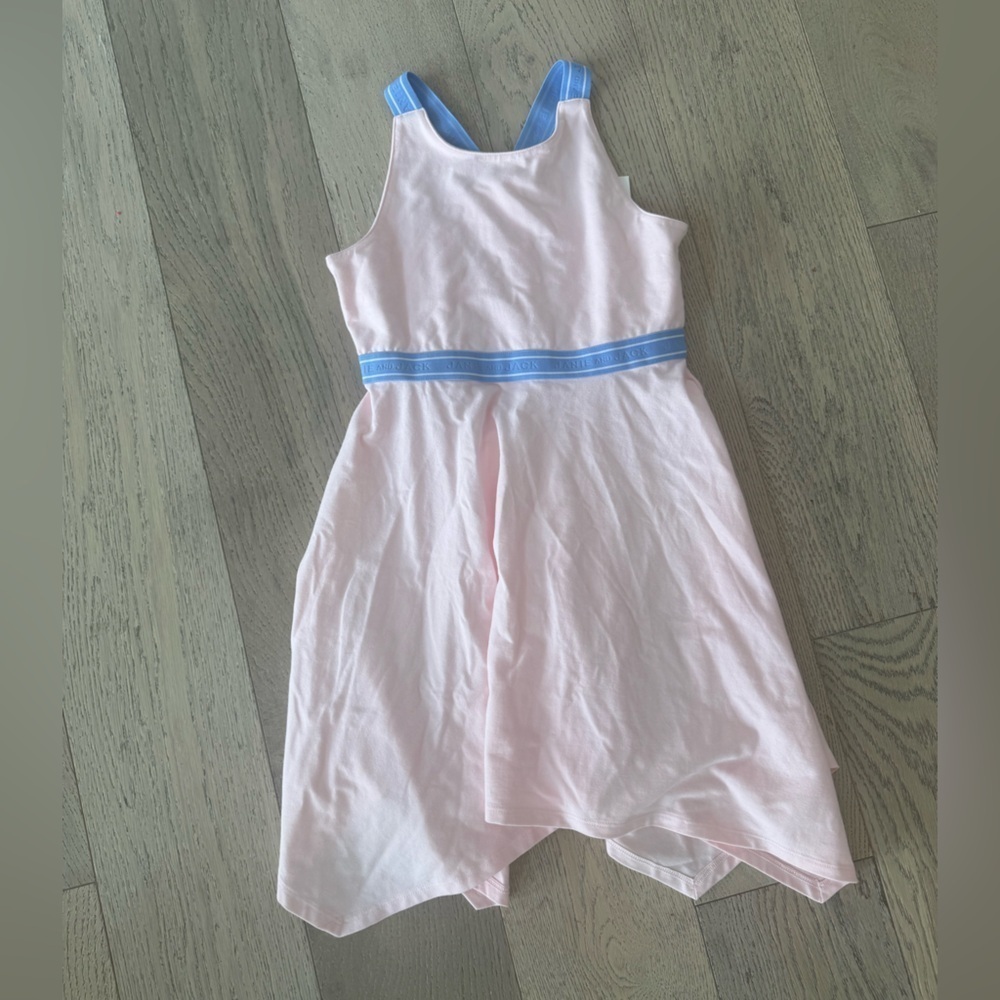 Janie and Jack Girls Dress Pink Blue Size 6